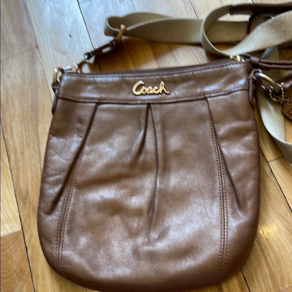 Coach Brown Leather Crossbody Bag vintage
